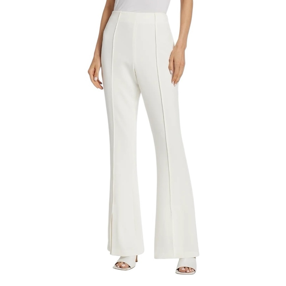 Cinq à Sept - NWT Billie High-Rise Wide Leg Split Hem Ivory Pants Sz 2